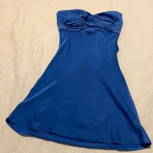 Blue mini dress